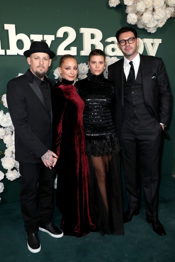 Joel Madden, Nicole Richie, Sofia Richie Grainge i Elliot Grainge