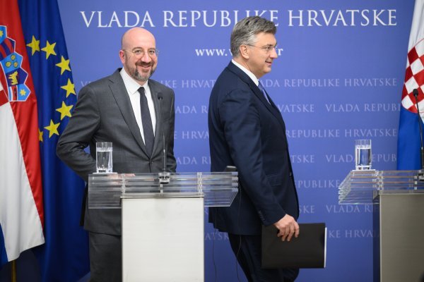 Izjave za medije predsjednika Vlade Andreja Plenkovića i predsjednika Europskog vijeća Charlesa Michela