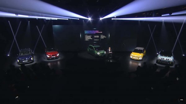 Renault pokazao Scenic E-Tech Electric, Megane E-Tech Electric, Twingo koncept, Renault 5 i Renault 4 (s lijeva na desno)