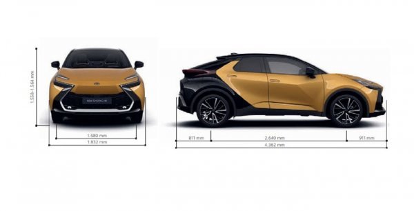 Toyota C-HR: dimenzije