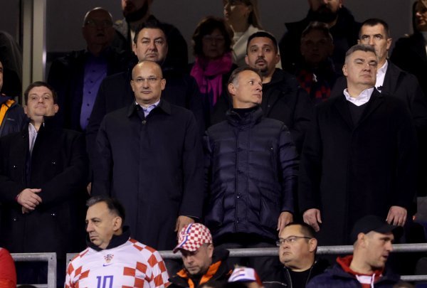 Gordan Jandroković i Zoran Milanović na utakmici u Maksimiru