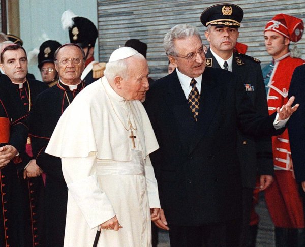 Ivan Pavao II. i Franjo Tuđman 
