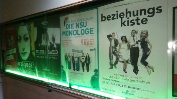 Plakat za predstavu 'Die NSU Monologe' G.D.