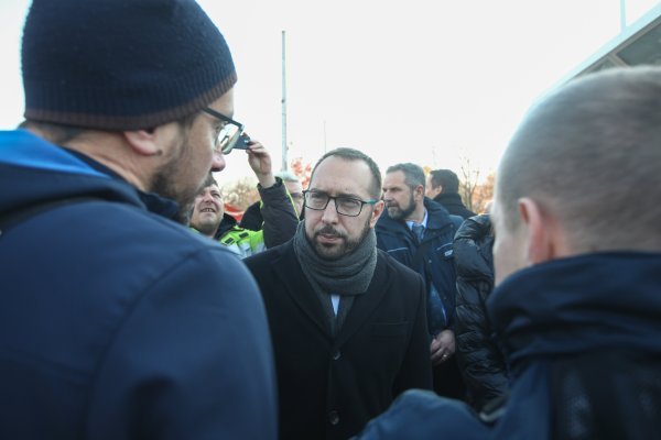 Prosvjed ZET-a na okretištu Črnomerec