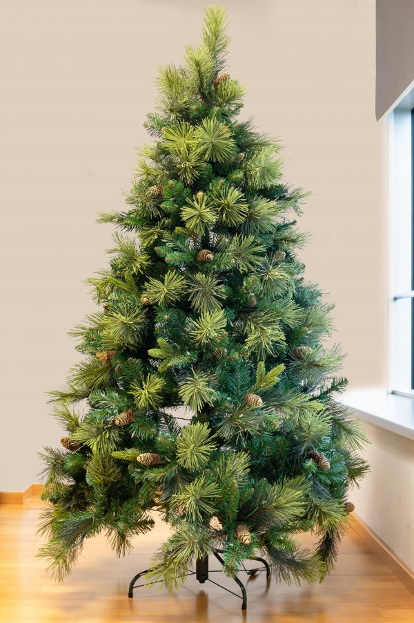 Božićno drvce Planinski bor s češerima, 180 cm