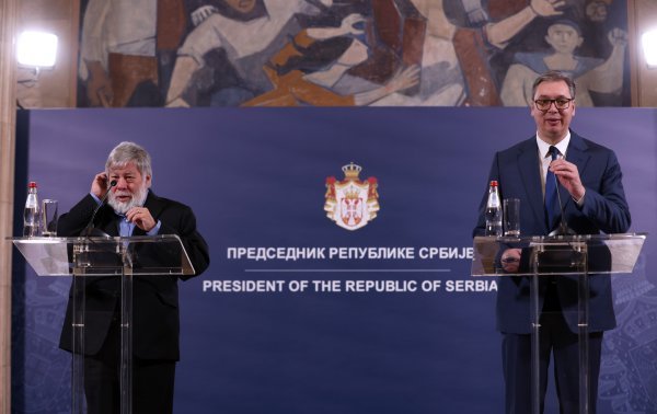 Aleksandar Vučić i Steve Wozniak