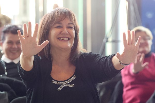 Mario Mlinarić i Dubravka Šuica u aktivnoj stanci na konferenciji o demografiji