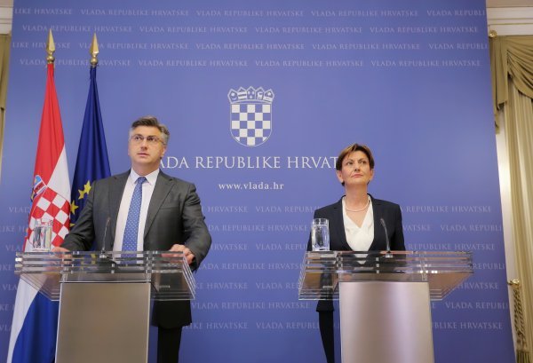 Andrej Plenković i Martina Dalić