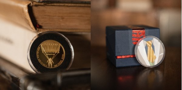Zlatnik 'Inovacije Fausta Vrančića' i zlatna i srebrna numizmatička kovanica 'Konturna kravata'
