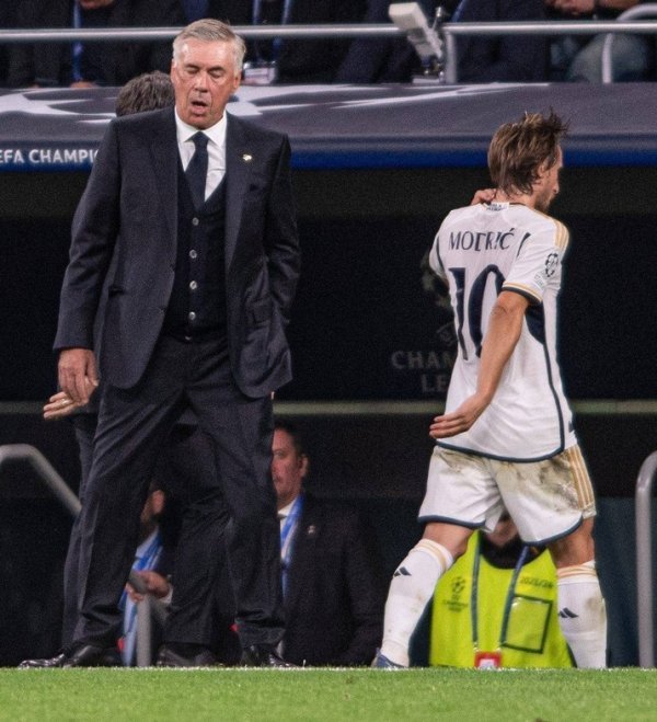 Carlo Ancelotti i Luka Modrić Real Madrid