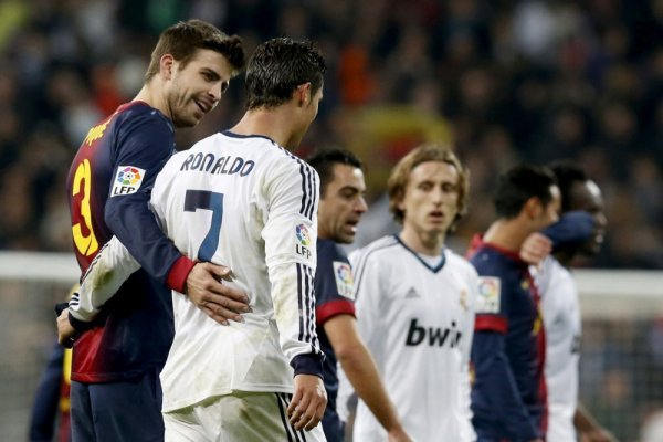 Gerard Pique i Cristiano Ronaldo