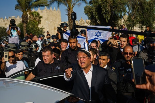 Ben Gvir na cesti prilikom sukoba 2021.