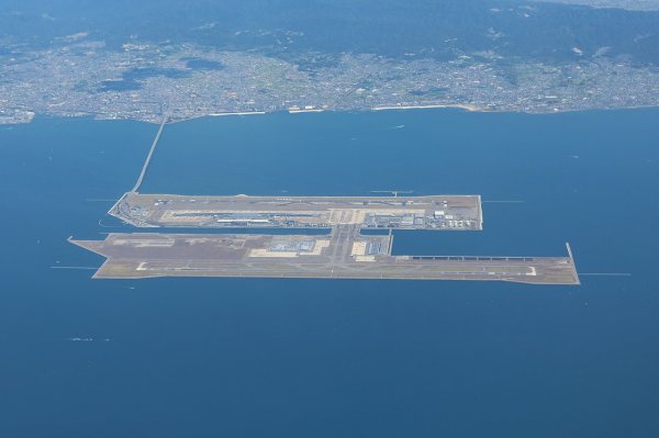 Kansai zračna luka, pogled iz zraka