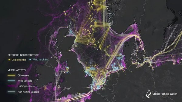 Satelitske slike i strojno učenje upotrijebljeni su za izradu prve globalne karte prometa brodova i pučinske infrastrukture, otkrivajući prethodno nepoznato industrijsko korištenje oceana