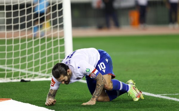 Marko Livaja, ozljeda, Hajduk - Rijeka, 28.1.2024.