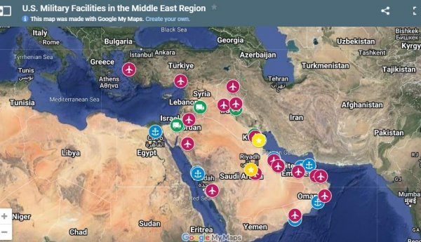 Američke vojne baze na Bliskom istoku