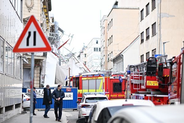 Srušila se skela u centru Zagreba