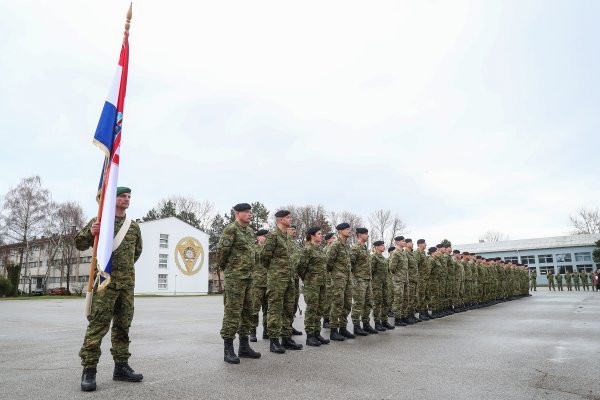 Ispraćaj 4. hrvatskog kontingenta u Mađarsku