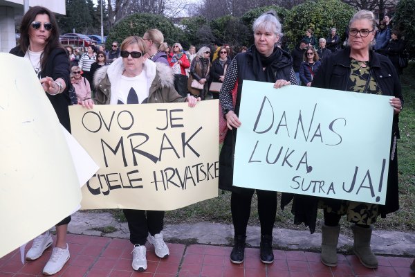 Prosvjed u Splitu zbog ubojstva Luke Bančića