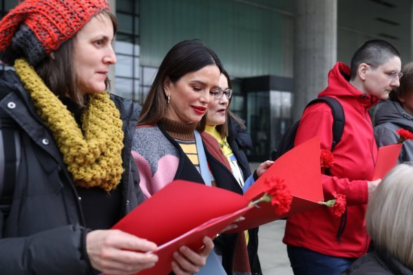 Severina uz zbor Udruge Domino izvela feminističku verziju 'Lijepe naše'