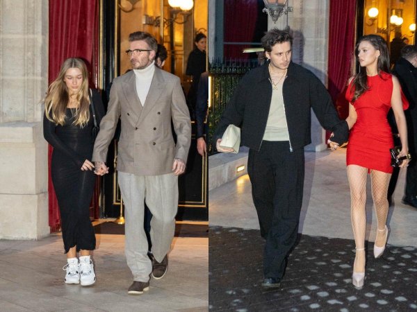 David, Harper, Brooklyn i Nicola Beckham