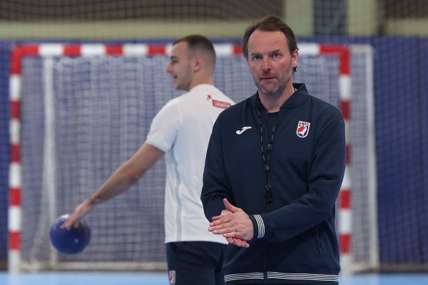 Trening hrvatske rukometne reprezentacije uoči kvalifikacija za Olimpijske igre 12.3.2024.