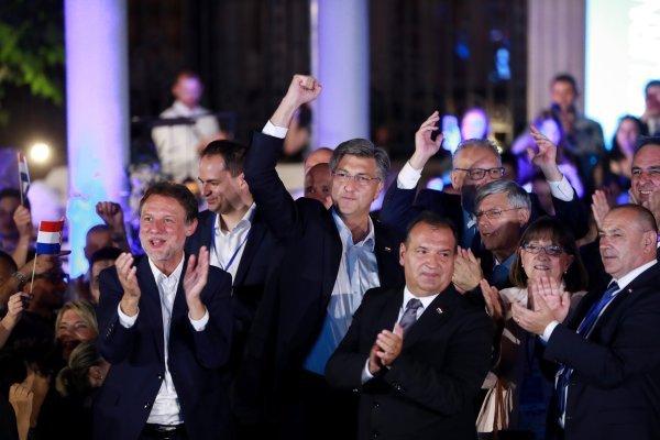 HDZ slavi pobjedu na izborima 2020. godine