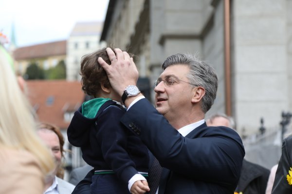 Andrej Plenković na Cvjetnom trgu