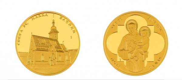 Zlatna medalja 'Crkva sv. Marka' i zlatna medalja 'Sveti Antun'