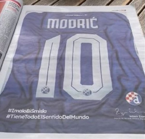 Dinamo oglas u Marci za Luku Modrića