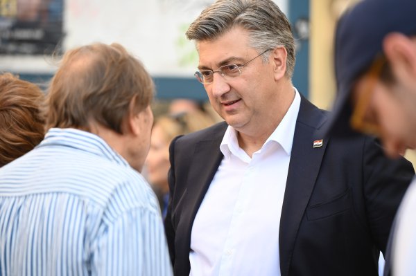 Andrej Plenković na Cvjetnom trgu