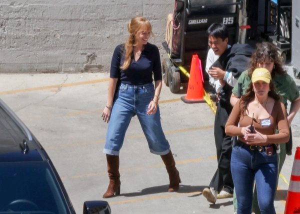 Margot Robbie na setu filma 'A Big Bold Beautiful Journey'