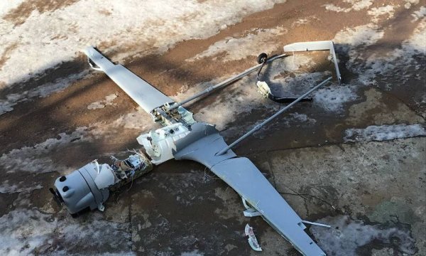Olupina oborenog ukrajinskog drona Ljutji