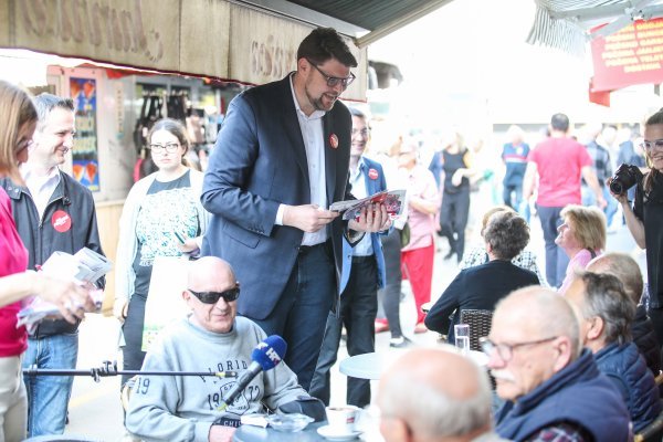 Peđa Grbin i koalicija Rijeke pravde u Zagrebu