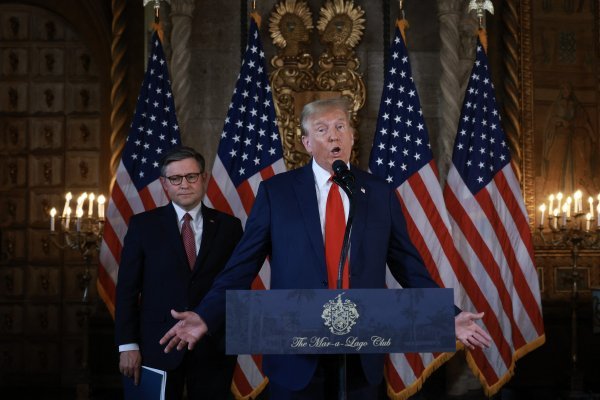 Mike Johnson i Donald Trump