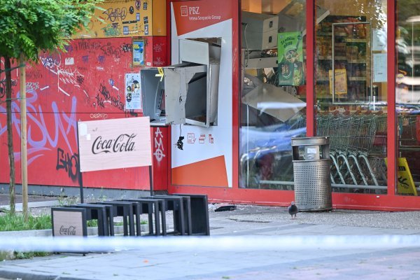 Raznesen bankomat u Folnegovićevom naselju