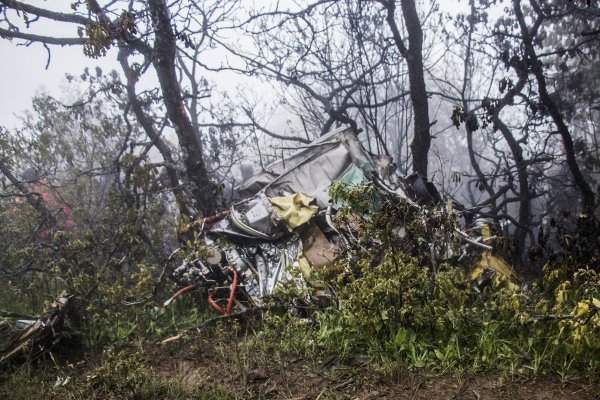 Lokacija pada helikoptera u Iranu