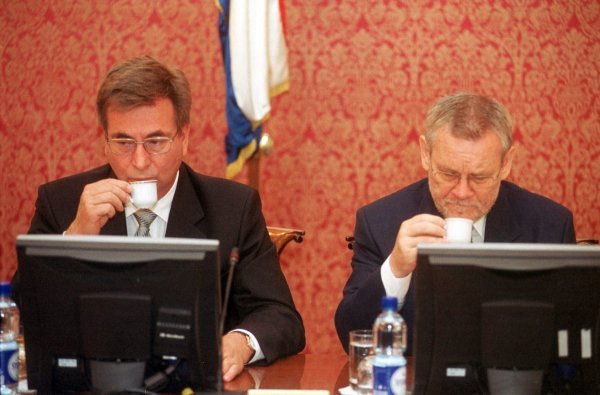 Dražen Budiša i Ivica Račan - tvrda kohabitacija u Vladi