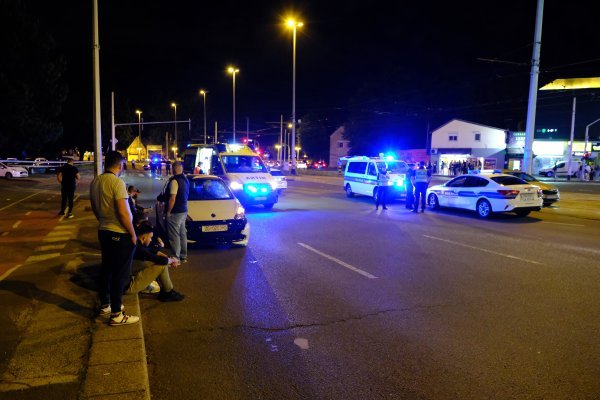 Očevid prometne nesreće kod Studentskog doma Stjepan Radić
