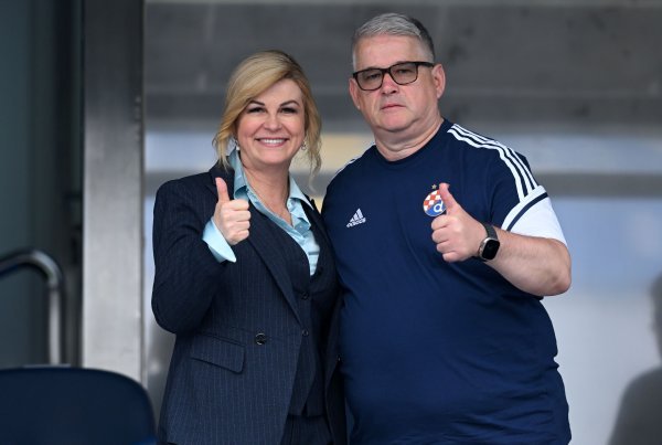 Kolinda Grabar Kitarović na utakmici Dinamo - Rudeš