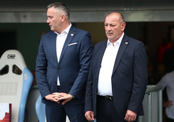 Bill Belichick na utakmici Hrvatska - Sjeverna Makedonija