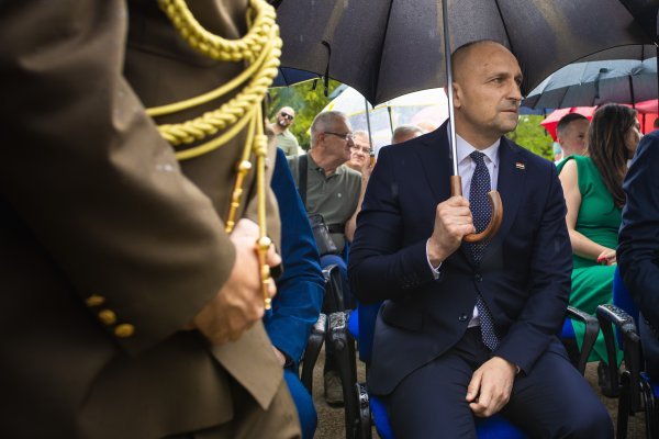 Ivan Anušić na otkrivanju spomenika u Mostaru