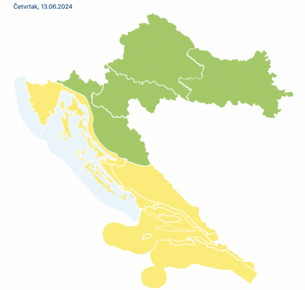 Meteoalarm žutog stupnja
