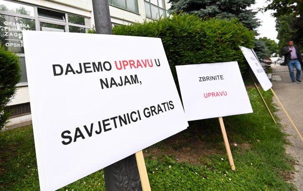 Prosvjed radnika Gradske plinare Zagreb