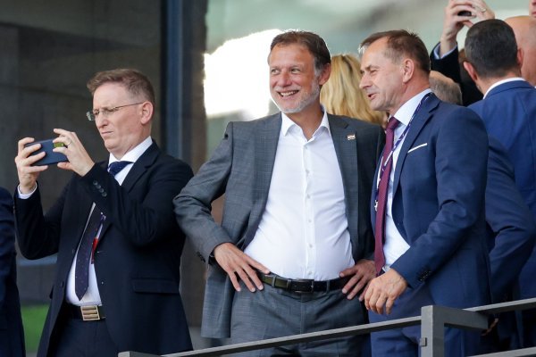 Svečana loža tijekom utakmice Hrvatska-Španjolska