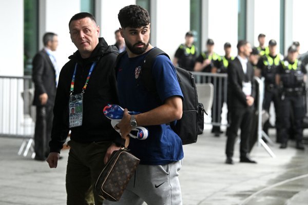 Hrvatska nogometna reprezentacija stigla u Hamburg, 18.6.2024.