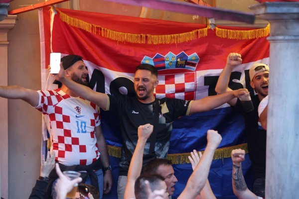 Atmosfera u Hamburgu večer uoči utakmice Hrvatska - Albanija, 18.6.2024.