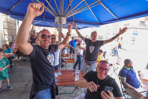 Hrvatska, navijači, Leipzig, 23.6.2024.