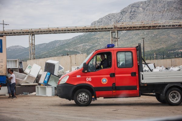 Požar na željezari u Kaštelima