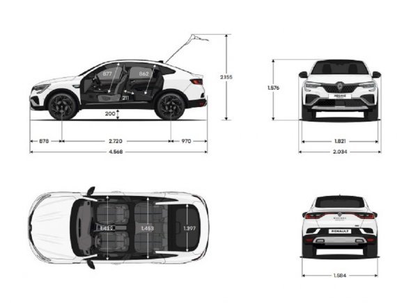 Renault Mégane Conquest - dimenzije